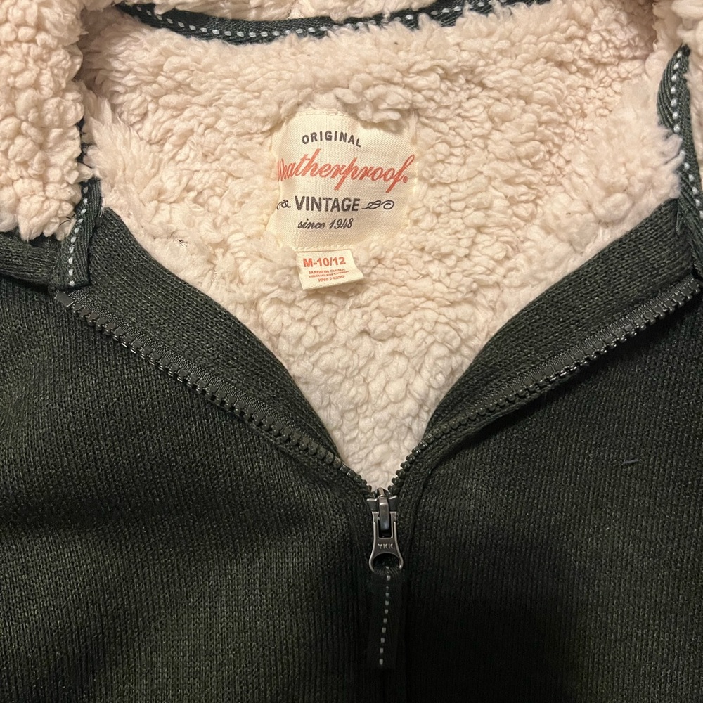 Weatherproof Fleece Lined Zippered Jacket (Size: M(10/12)